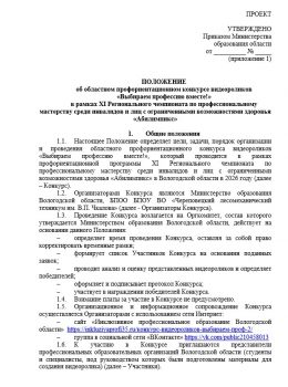 положение видеороликов